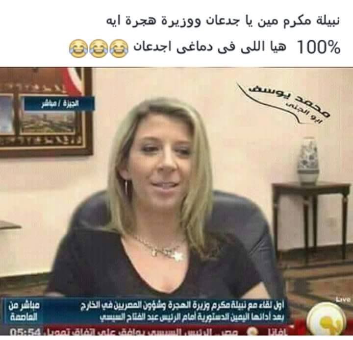 حقيقة صورة وزيرة الهجرة نبيلة مكرم