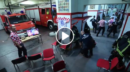 حقيقة فيديو رجال المطافئ الكرواتيين