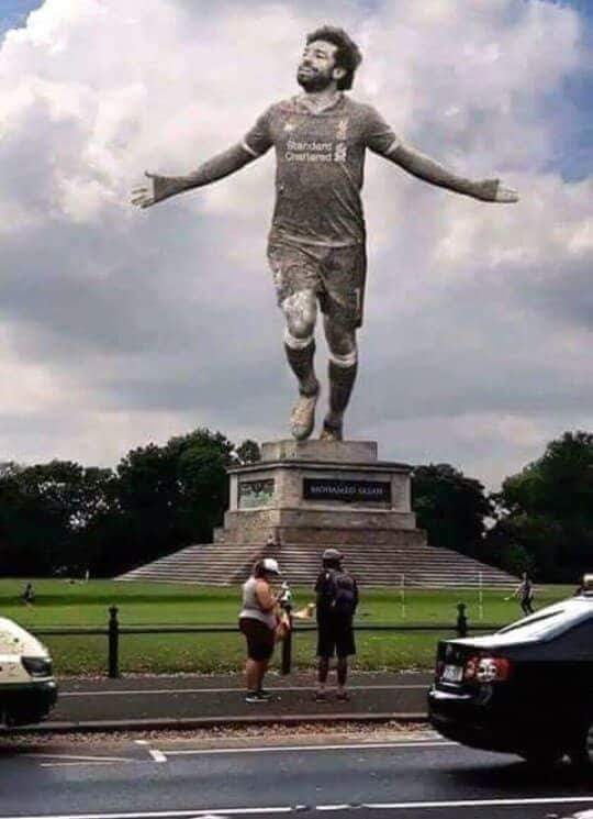 حقيقة تمثال محمد صلاح في إنجلترا