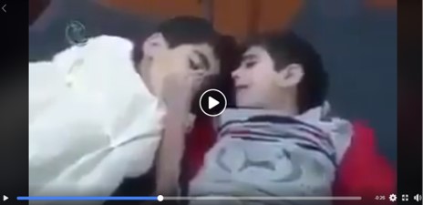 حقيقة فيديو لطفل فلسطيني يودع أخيه