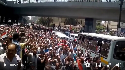 حقيقة فيديو مظاهرات تطالب برحيل السيسي في الجيزة