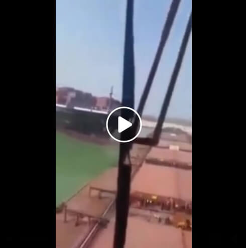 حقيقة فيديو جنوح السفينة في قناة السويس